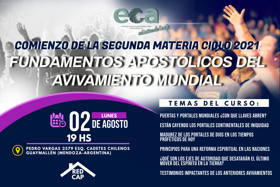 Fundamentos Apostolicos del Avivamiento Mundial. 